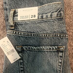 NWT Pacsun high rise straight jean